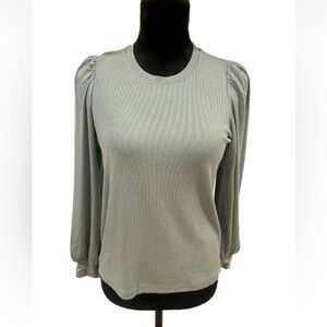 Marine Layer Women's Light Blue Long Sleeve Top- Small